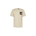 The North Face Fine Ανδρικό Κοντομάνικο T-Shirt Εκρού