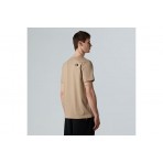 The North Face Fine Ανδρικό Κοντομάνικο T-Shirt Μπεζ