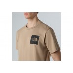 The North Face Fine Ανδρικό Κοντομάνικο T-Shirt Μπεζ