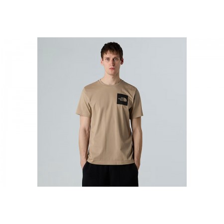 The North Face Fine Ανδρικό Κοντομάνικο T-Shirt Μπεζ