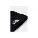 The North Face Logo Box Cuffed Recycled Χειμερινό Σκουφάκι Μαύρο