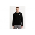 The North Face Glacier Ανδρική Μακρυμάνικη Fleece Μπλούζα με Φερμουάρ Μαύρη