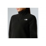 The North Face Glacier Fleece Γυναικεία Μπλούζα με Φερμουάρ Μαύρη