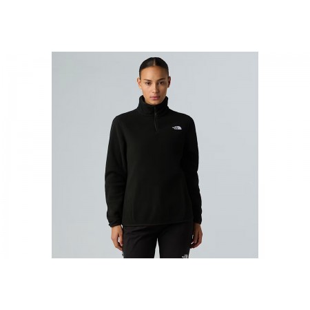 The North Face Glacier Fleece Γυναικεία Μπλούζα με Φερμουάρ Μαύρη