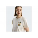 The North Face Flora Embroidered Graphic Γυναικείο Κοντομάνικο T-Shirt Εκρού, Διάφορα Χρώματα