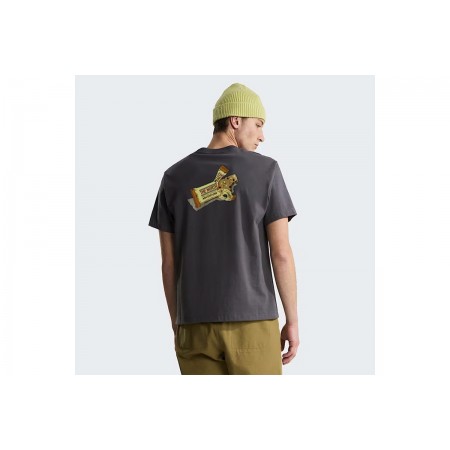 The North Face Snack Relaxed Graphic Ανδρικό Κοντομάνικο T-Shirt Ανθρακί
