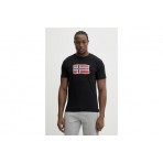 Napapijri Mahsa Ανδρικό Κοντομάνικο T-Shirt Μαύρο