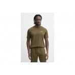 Napapijri Flint Ανδρικό Κοντομάνικο T-Shirt Χακί