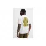 Napapijri Flint Ανδρικό Κοντομάνικο T-Shirt Εκρού