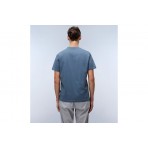 Napapijri Salis Ανδρικό Κοντομάνικο T-Shirt Γκρι