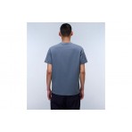 Napapijri S-Iaato Ανδρικό Κοντομάνικο T-Shirt Γκρι Σκούρο