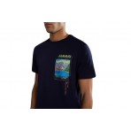 Napapijri Canada Ανδρικό Κοντομάνικο T-Shirt Μπλε Σκούρο
