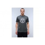Napapijri Bollo Ανδρικό Κοντομάνικο T-Shirt Γκρι Σκούρο