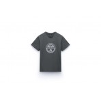 Napapijri Bollo Ανδρικό Κοντομάνικο T-Shirt Γκρι Σκούρο