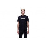 Napapijri Box Logo Ανδρικό Κοντομάνικο T-Shirt Μαύρο
