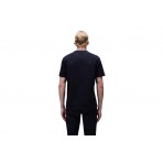 Napapijri Box Logo Ανδρικό Κοντομάνικο T-Shirt Μαύρο