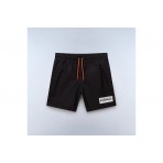 Napapijri V-Box Logo Ανδρικό Μαγιό Βερμούδα Μαύρο