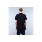 Napapijri Lari Ανδρικό Κοντομάνικο T-Shirt Μπλε Σκούρο
