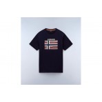 Napapijri Lari Ανδρικό Κοντομάνικο T-Shirt Μπλε Σκούρο