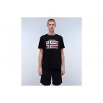 Napapijri Lari Ανδρικό Κοντομάνικο T-Shirt Μαύρο