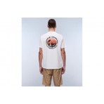 Napapijri Vignoni Back Ανδρικό Κοντομάνικο T-Shirt Λευκό