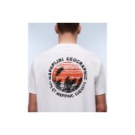 Napapijri Vignoni Back Ανδρικό Κοντομάνικο T-Shirt Λευκό