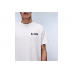 Napapijri Vignoni Back Ανδρικό Κοντομάνικο T-Shirt Λευκό