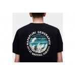 Napapijri Vignoni Back Ανδρικό Κοντομάνικο T-Shirt Μαύρο
