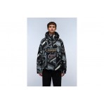 Napapijri Rainforest Next AOP Αντιανεμικό Μπουφάν με Κουκούλα