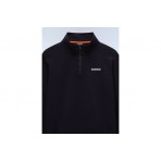 Napapijri B-Small Box Ανδρική Μακρυμάνικη Μπλούζα με Φερμουάρ Μαύρη