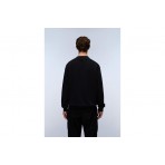 Napapijri Small Box Ανδρική Μακρυμάνικη Μπλούζα με Λαιμόκοψη Μαύρη