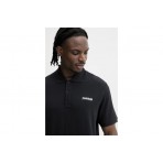 Napapijri Small Box Ανδρική Κοντομάνικη Μπλούζα Polo Μαύρη