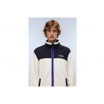 Napapijri T-Dergana Ανδρική Ζακέτα Fleece Εκρού, Μπλε Σκούρο, Μωβ