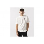 Napapijri Badge Ανδρικό Κοντομάνικο T-Shirt Εκρού