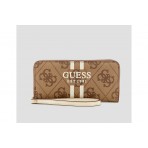 Guess Laurel 4G Logo Maxi Πορτοφόλι (OS7459146 LATTE LOGO)