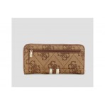 Guess Laurel 4G Logo Maxi Πορτοφόλι (OS7459146 LATTE LOGO)