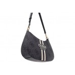 Guess Noelle 4G Logo Τσάντα Ωμου Fashion (OS967218 COAL LOGO)