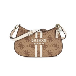Guess Noelle 4G Logo Τσάντα Ώμου Fashion (OS967218 LATTE LOGO)