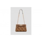 Guess Noelle 4G Logo Τσαντάκι Χιαστί - Ώμου (OS967221 LATTE LOGO)