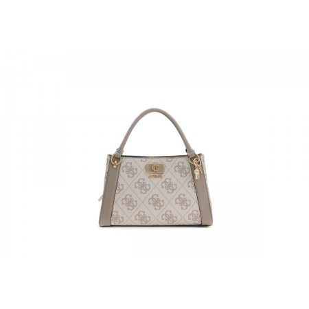 Guess Karnilla Logo Τσάντα Ώμου - Χειρός (OS990106 DARK TAUPE LOGO)