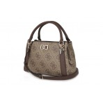 Guess Karnilla Logo Τσάντα Ώμου - Χειρός (OS990106 LATTE LOGO-BROWN)