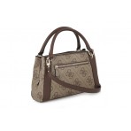 Guess Karnilla Logo Τσάντα Ώμου - Χειρός (OS990106 LATTE LOGO-BROWN)