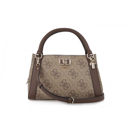 Guess Karnilla Logo Τσάντα Ώμου - Χειρός (OS990106 LATTE LOGO-BROWN)