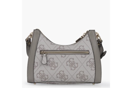 Guess Karnilla Logo Τσάντα Ώμου (OS990118 DARK TAUPE LOGO)