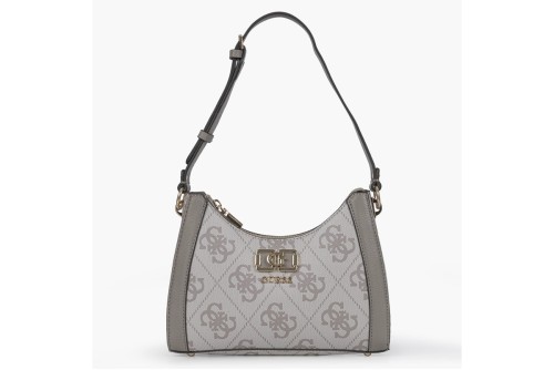 Guess Karnilla Logo Τσάντα Ώμου (OS990118 DARK TAUPE LOGO)