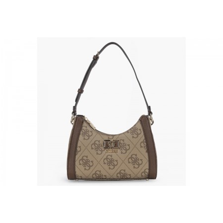 Guess Karnilla Logo Τσάντα Ώμου (OS990118 LATTE LOGO-BROWN)