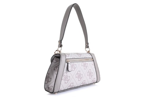 Guess Karnilla Logo Τσάντα Ώμου (OS990119 DARK TAUPE LOGO)