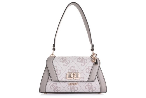 Guess Karnilla Logo Τσάντα Ώμου (OS990119 DARK TAUPE LOGO)