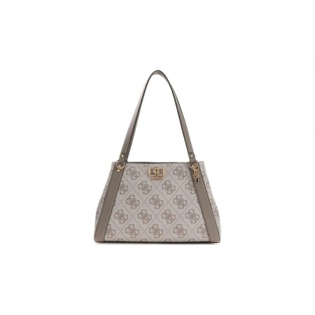 Guess Karnilla Logo Τσάντα Ώμου - Χειρός Πουρό