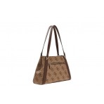 Guess Karnilla Logo Τσάντα Ώμου - Χειρός Μπεζ, Καφέ